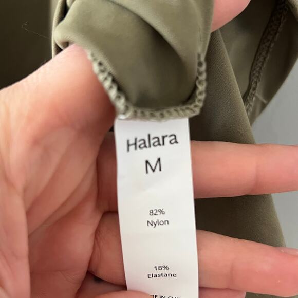 Halara Softlyzero Airy Backless Twisted Dance Active Dress Green Size Medium - Picture 5 of 8